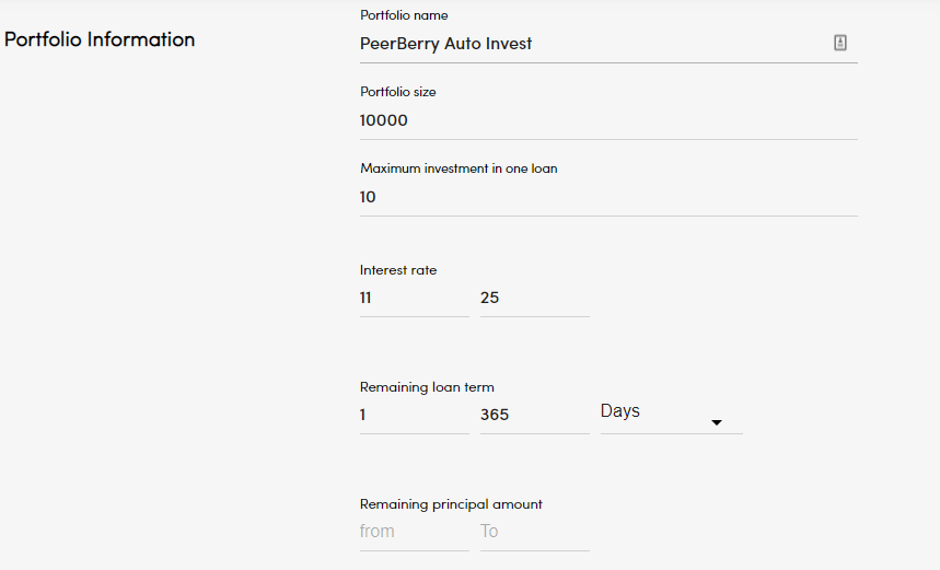 peerberry auto invest